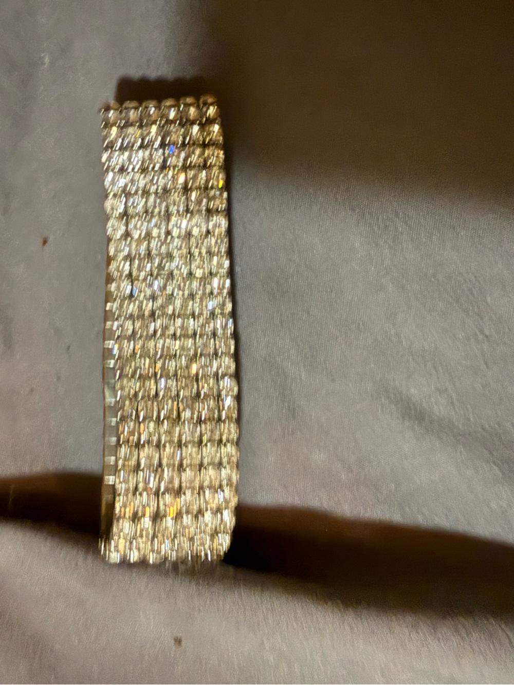 Elegant silver-Tone Stretch Bracelet